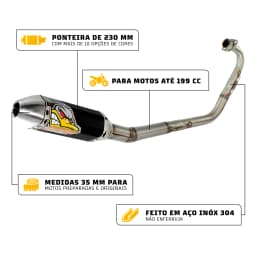 Escapamento GRS Extreme HP CG 150 Sport 2004/2008 - Thumb 1